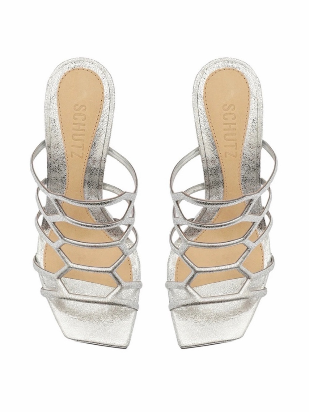 Schutz Women's Julianna Weekend Leather Sandals - Size 8.5